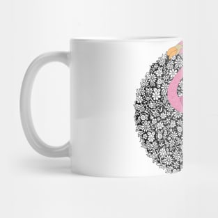 Floral Flamingo Mug